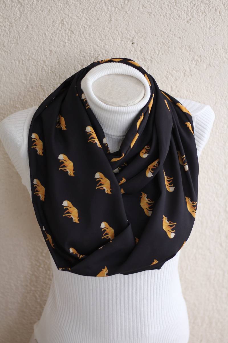 Fuchs Print Schal Tier Liebhaber Geschenk, Herbst Mode Accessoire von dreamexpress