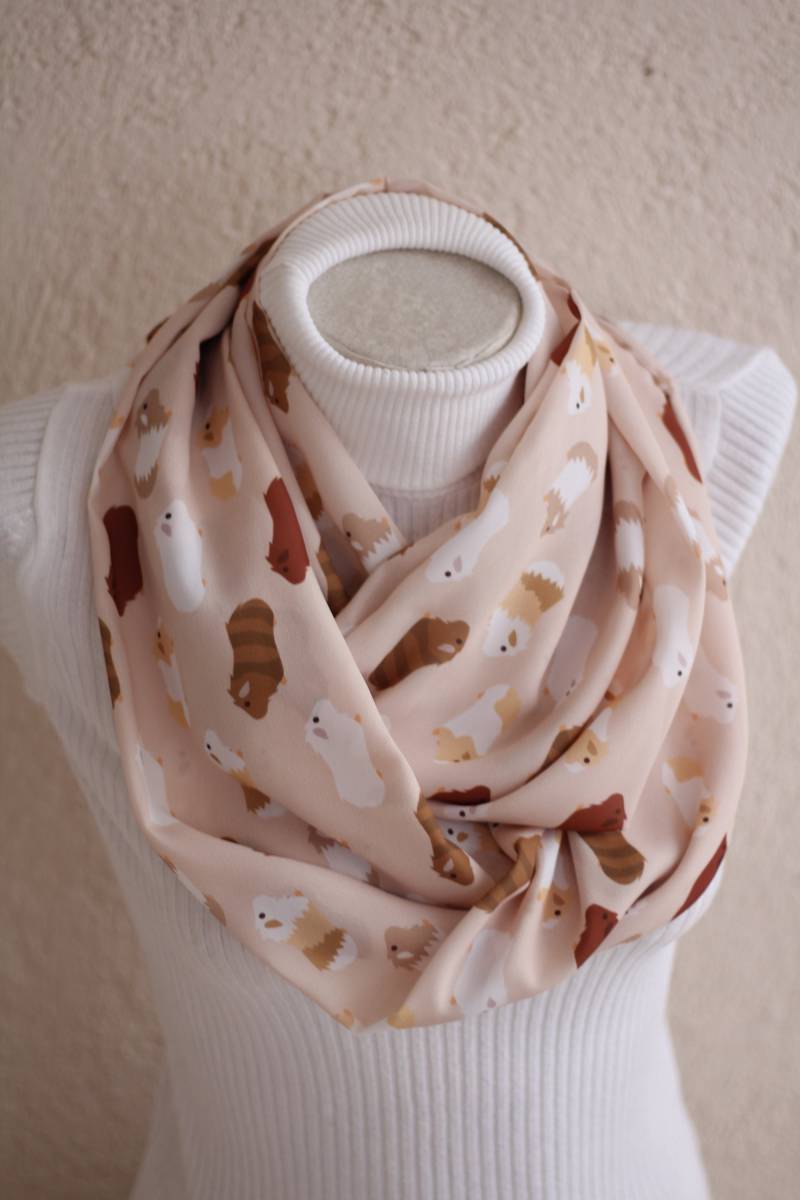 Meerschweinchen Infinity Schal Hamster Liebhaber Winter Mode Tier Accessoires Frauen Geschenk Idee Für Sie von dreamexpress