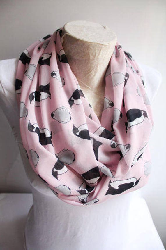 Pinguin Print Infinity Schal Nette Geschenke Für Freundin von dreamexpress