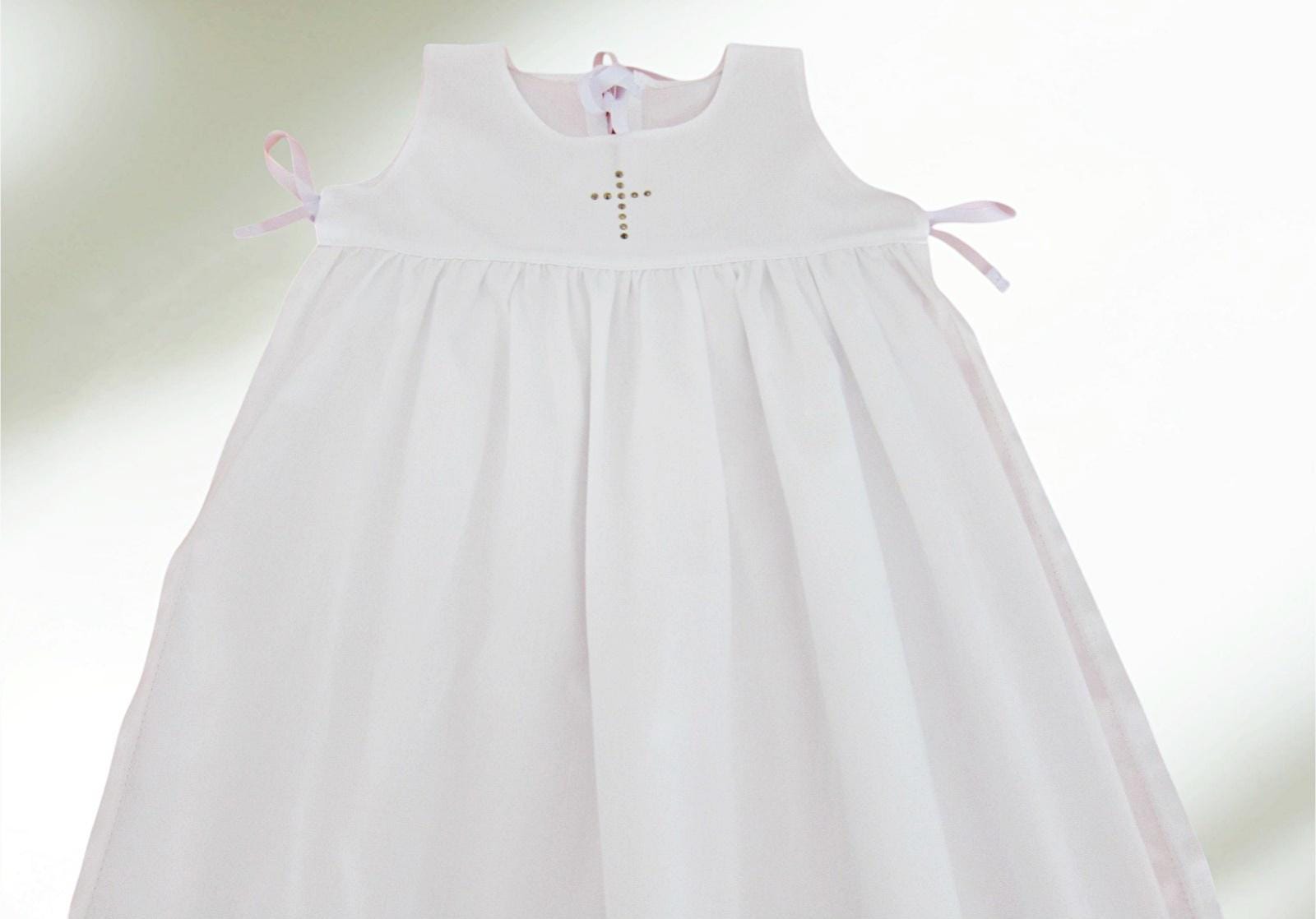 Langer Taufüberwurf Taufkleid Motiv Kreuz Glassteine Gold Baby Mädchen Und Junge Handmade By Dreamsbysteffi ® von dreamsbysteffi