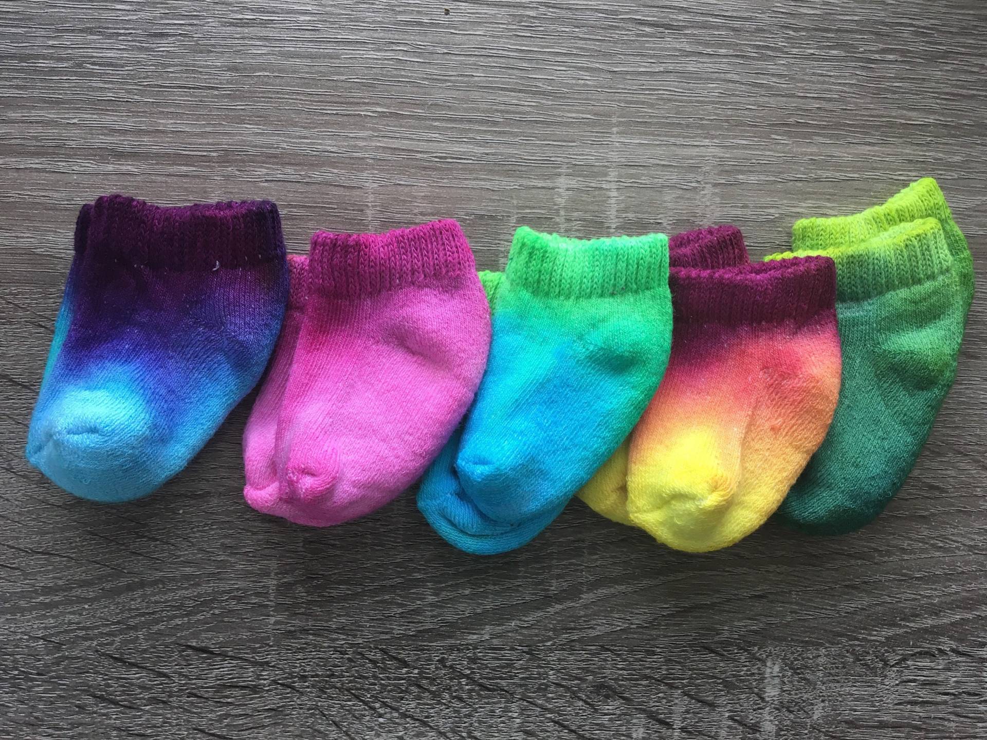 Krawattenfarbe Baby| | 0-36Mo Custom | 3 Paar Babysocken von dreamstatenationatl