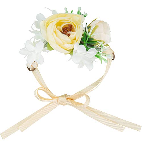 dressforfun 302798 Blumen Armband, Blumenkranz, größenverstellbar, für Hochzeit oder Trachten Party, mehrfarbig von dressforfun