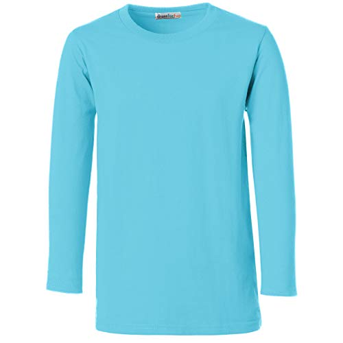 dressforfun 901001 Herren Longsleeve, Basic Langarmshirt, Rundhals, unifarben - Diverse Größen und Farben - (Hellblau | L | Nr. 304022) von dressforfun