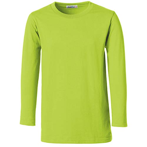 dressforfun 901001 Herren Longsleeve, Basic Langarmshirt, Rundhals, unifarben - Diverse Größen und Farben - (Hellgrün | M | Nr. 304051) von dressforfun