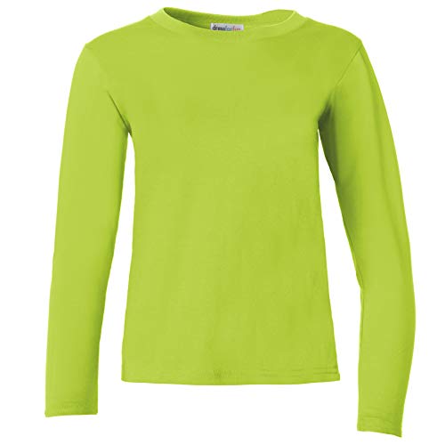 dressforfun 901005 Damen Basic Longsleeve Langarmshirt, Baumwolle, Rundhalsausschnitt - Diverse Farben und Größen - (Hellgrün | M | Nr. 304176) von dressforfun