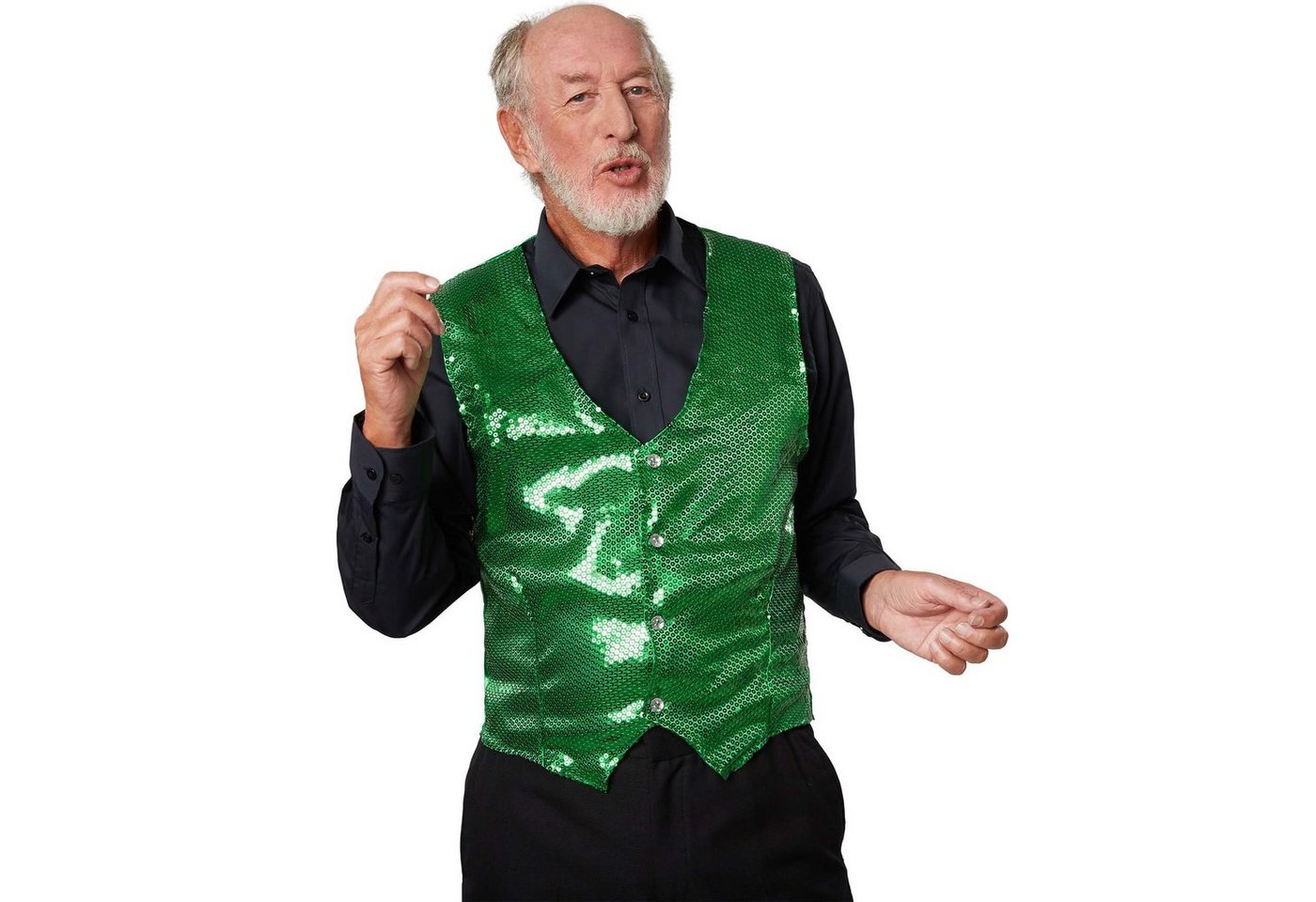 dressforfun Anzugweste Pailletten-Weste Herren dressforfun Anzugweste Pailletten-Weste Herren von dressforfun