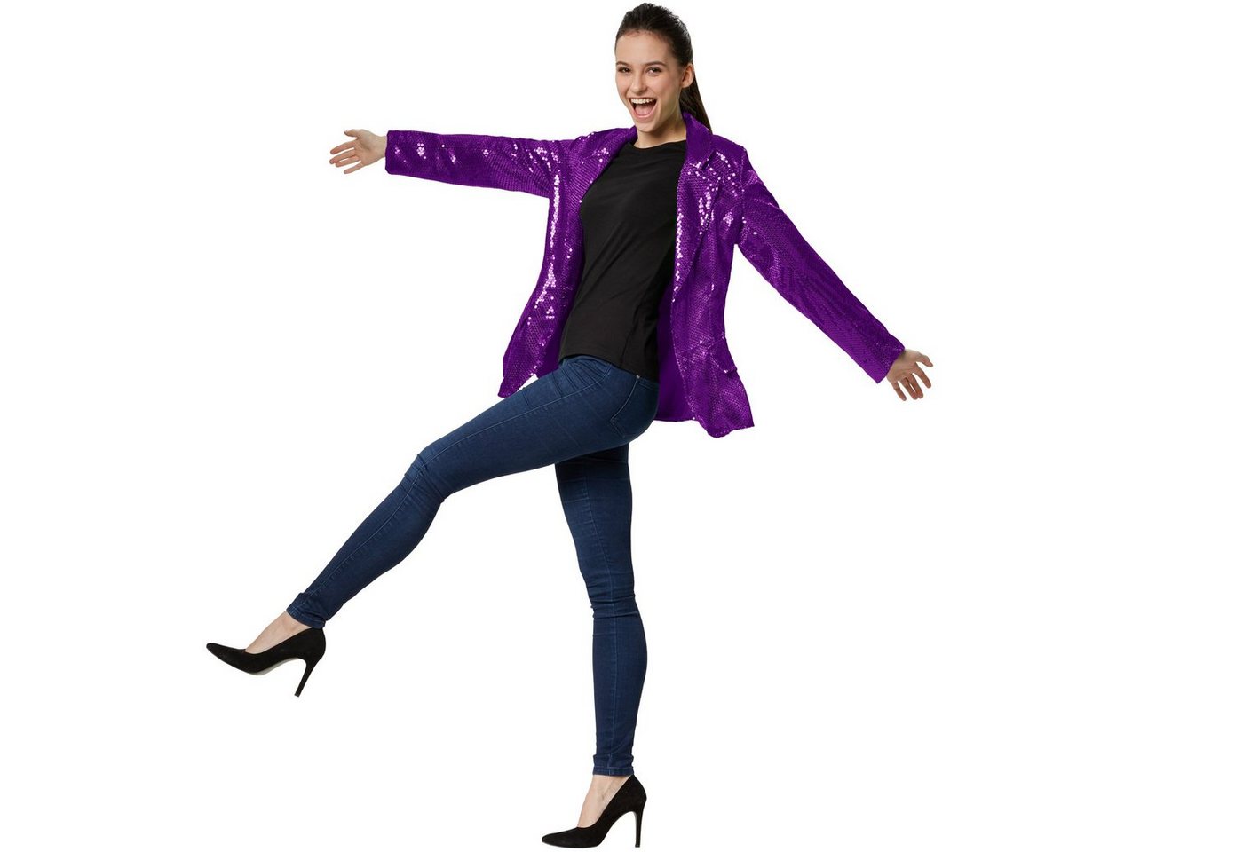 dressforfun Blouson Pailletten-Jackett Damen von dressforfun