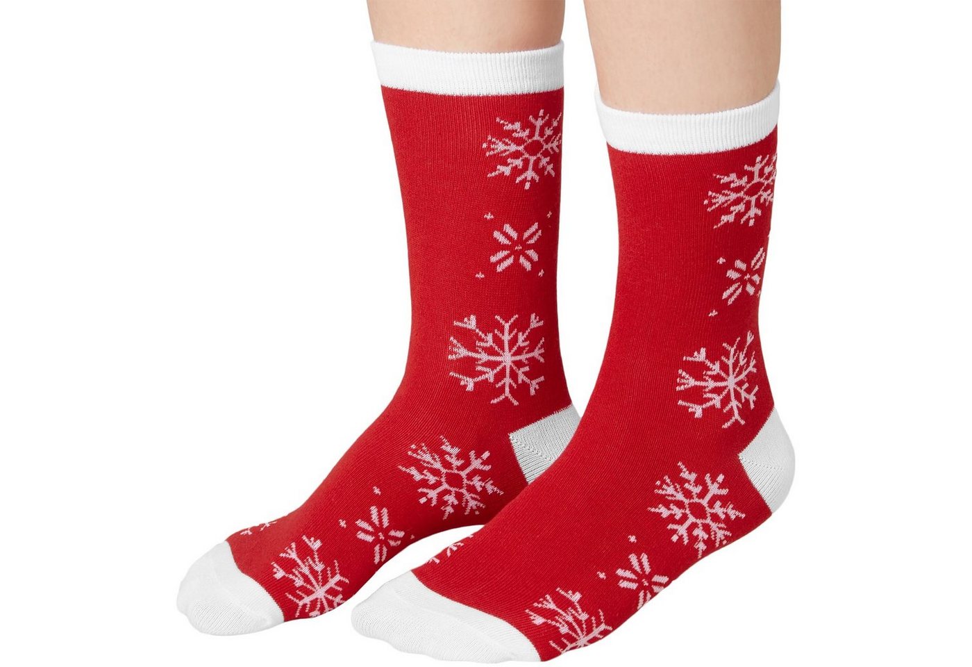 dressforfun Kuschelsocken Weihnachtssocken mit Eisblumen-Motiv von dressforfun