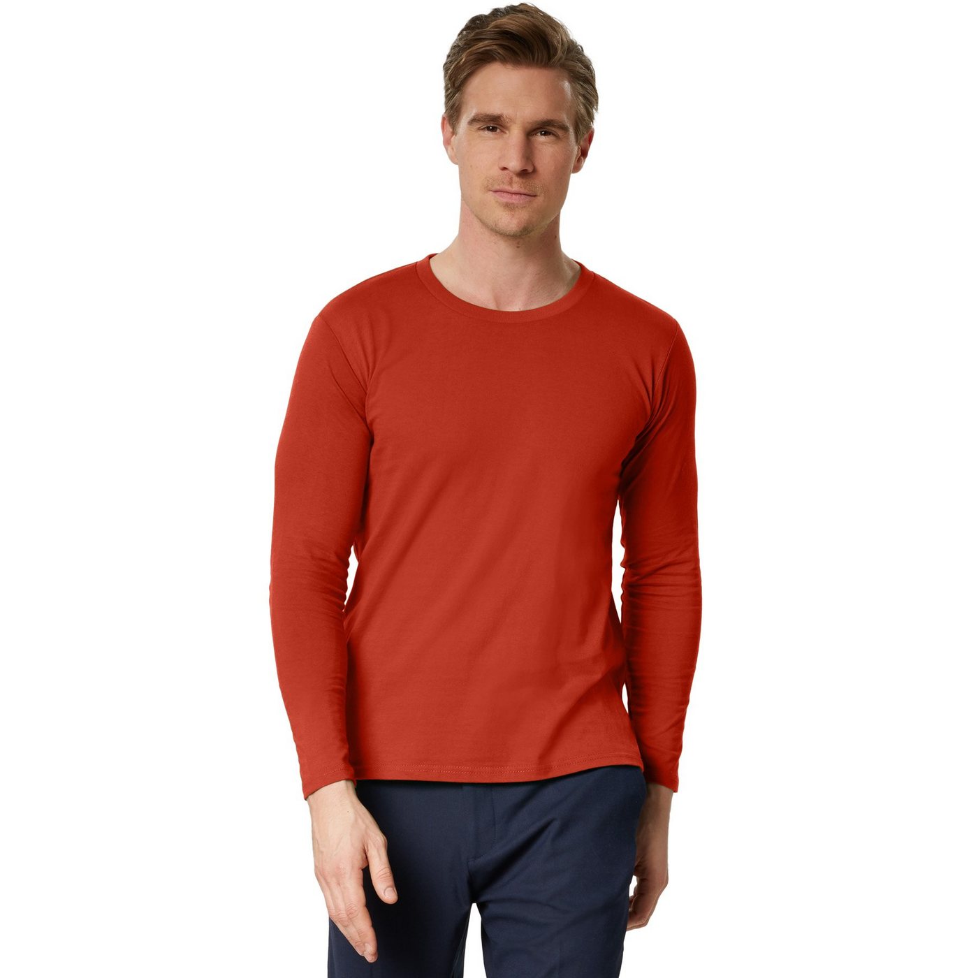 dressforfun Longsleeve Langarm-Shirt Männer Rundhals von dressforfun