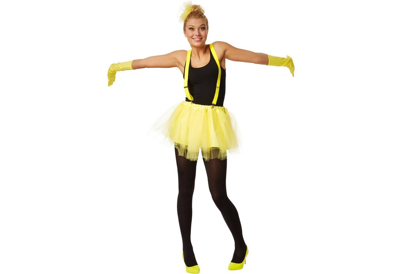 dressforfun Minirock Tutu Tüllrock mit Hosenträger von dressforfun