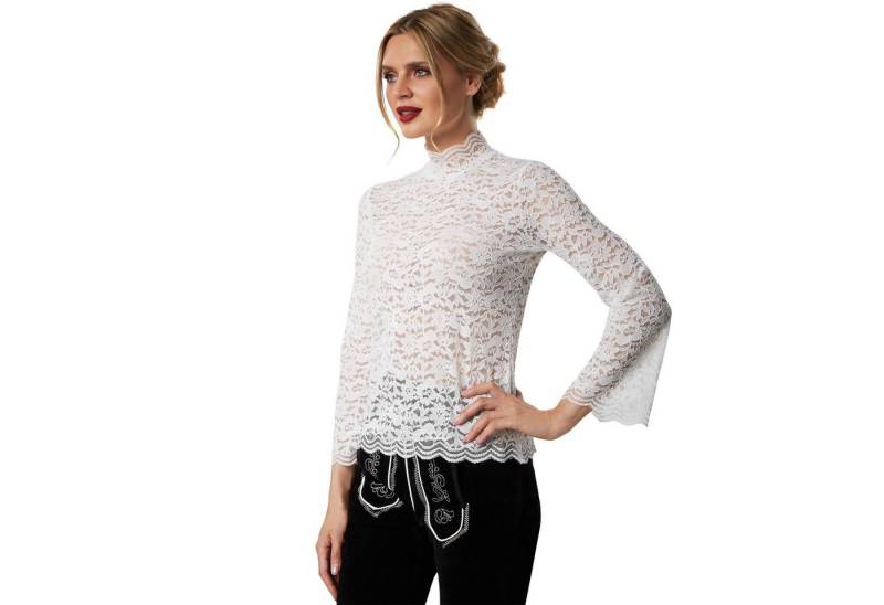 dressforfun Shirtbluse Bluse Hannerl geriffelte Ärmel von dressforfun