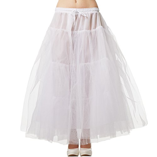 dressforfun Unterrock Tüll Petticoat | OneSize | Petticoat aus 3-lagigem Tüll mit eingenähtem Satinunterrock von dressforfun