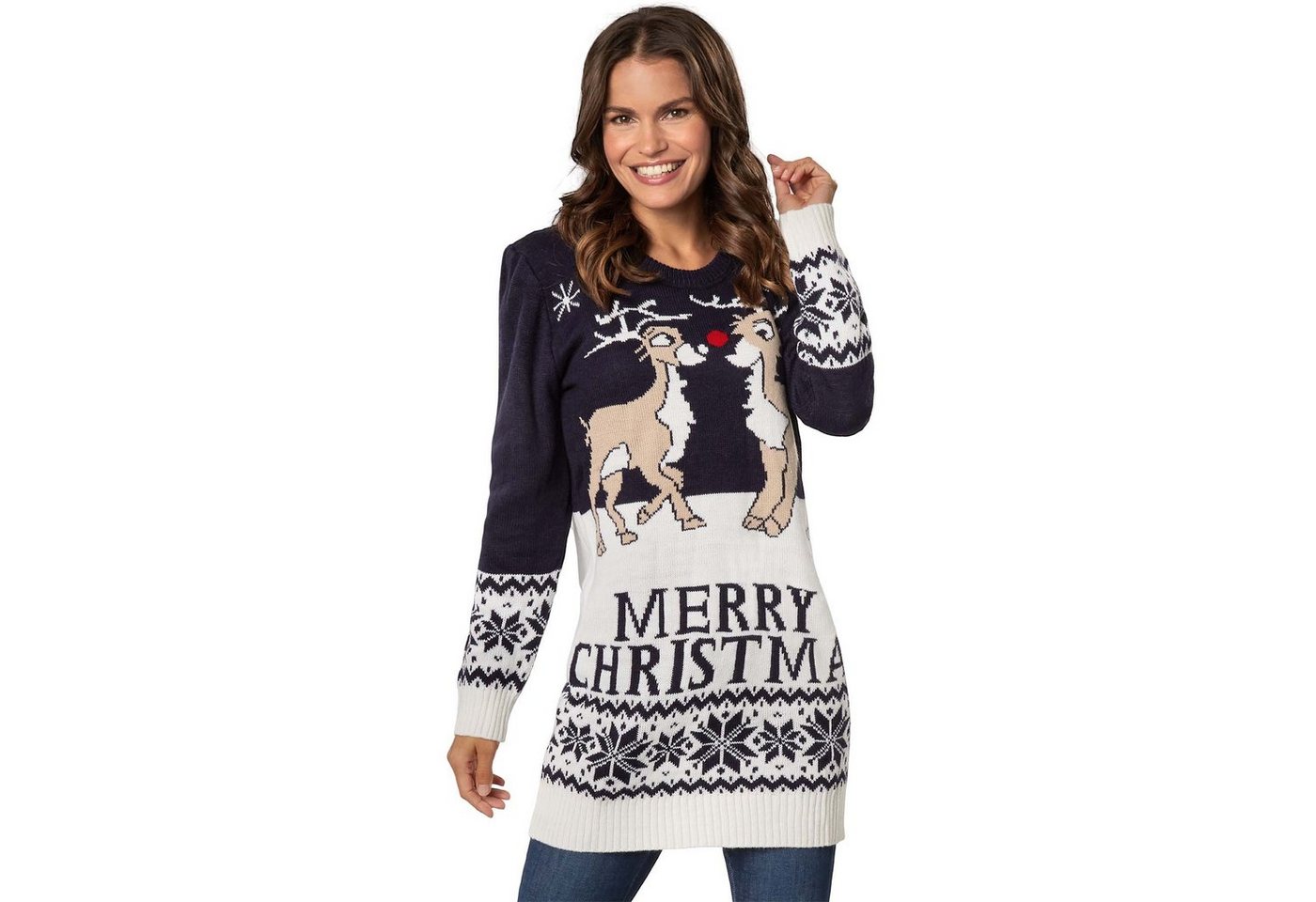 dressforfun Weihnachtspullover Weihnachtspullover Merry Christmas für Frauen von dressforfun