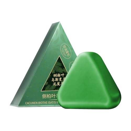 Nature Triangle Shampoo Bar & Nature Seven Green Soap Mit Usman Grass - Festes Shampoo Zur Beruhigung Und Stärkung Der Haare - Natürliche Haarpflege Für Frauen Und Männer von driattie