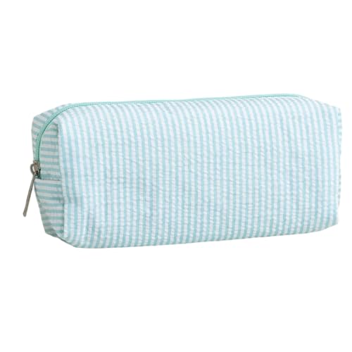 driattie Federmäppchen Größe Mit Reißverschluss, Großes Canvas Federtasche Mit Streifenmuster Für Schulbedarf & Kosmetik, Schule Büro Reise von driattie