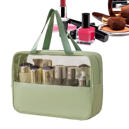 driattie Reise Makeup Tasche - Reise Kosmetiktasche,Tragbarer Organizer Mit Reißverschluss & Sichtfenster Für Bad, Auto, Schmuck & Mädchen von driattie