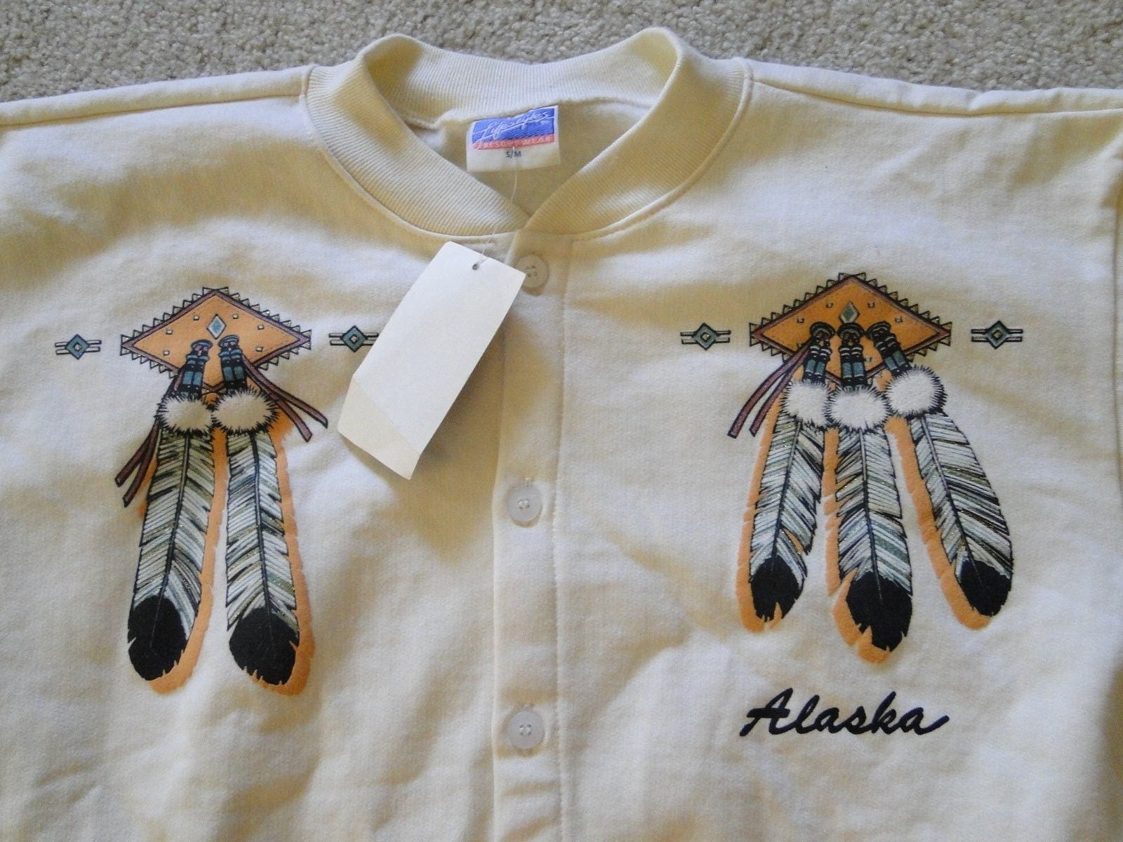 Vintage Deadstock Sweatshirt Alarka Sz. S/M von drkvintageStudio