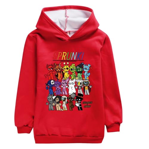 drola Sprunki Fleece Hoodie Baumwolle Mode Pullover Tops Lange Ärmel Sweatshirt für Kinder Jungen und Mädchen von drola