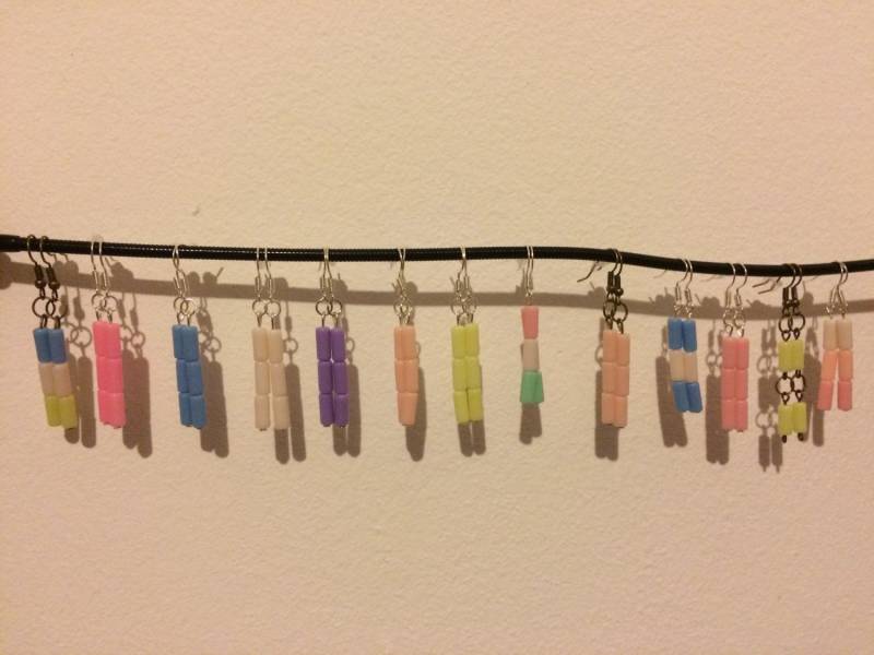 Lange Perlen Boho Ohrringe in Mehr Farben von drsenorita