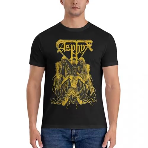 Men's T-Shirts The Rack Death Metal Band Perfect Awesome 100% Cotton Tees Short Sleeve Asphyx T Shirts Round Collar Clothing von drtuERTTR