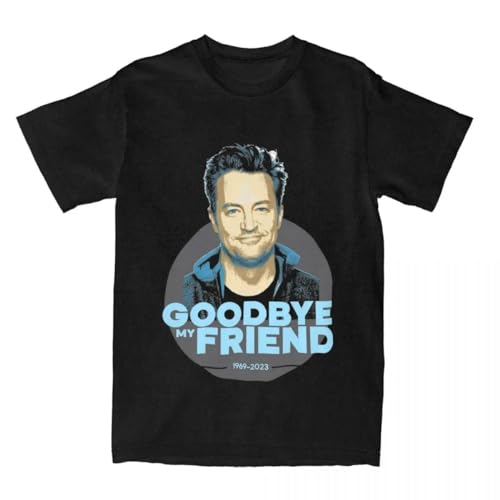 drtuERTTR Goodbye-My-Friend-Matthew-Perry-T-Shirt-for-Men-Women-Vintage-100-Cotton-Tees-Crew-Neck von drtuERTTR