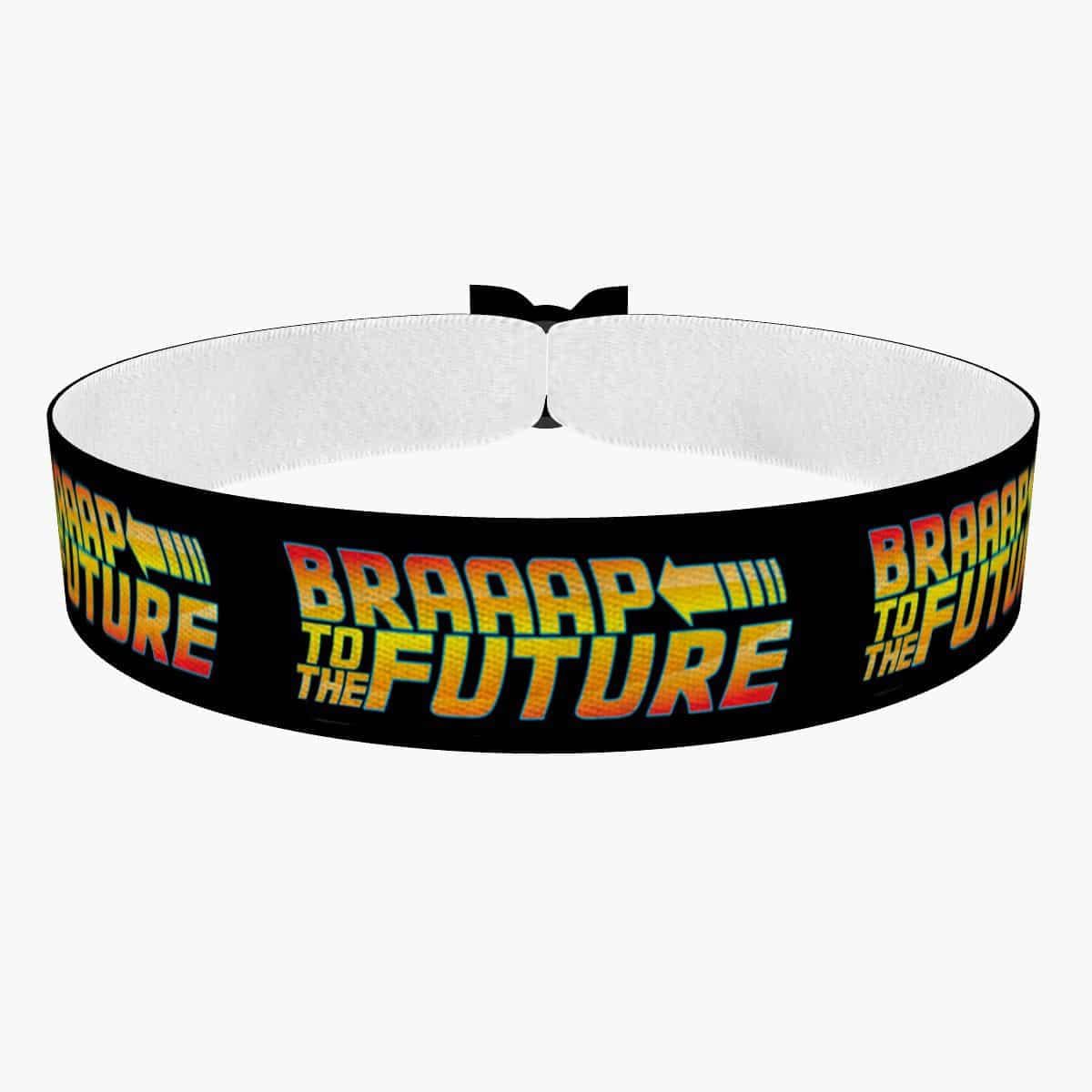 Braaap To The Future Stoffarmband - Handgefertigtes Biker Armband Aus Satin Für Motorradfahrer Motorrad Zubehör Moped Geschenk Braaap To The Future Stoffarmband - Handgefertigtes Biker Armband Aus Satin Für Motorradfahrer Motorrad Zubehör Moped Geschenk von druckpalast