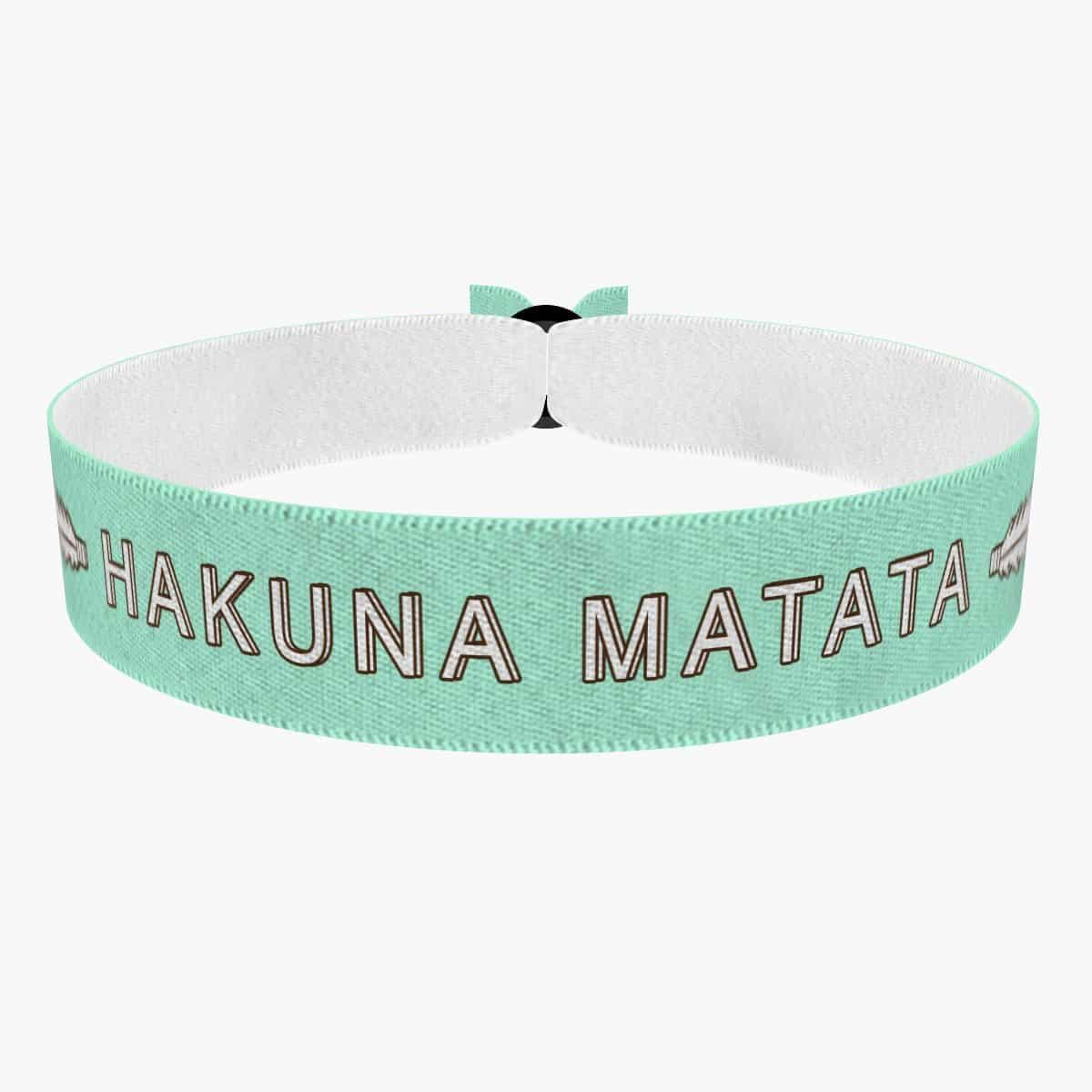 Hakuna Matata Mint Stoffarmband - Motivationsarmband Für Positive Energie Und Lebensfreude Armband Geschenkideen Hakuna Matata Mint Stoffarmband - Motivationsarmband Für Positive Energie Und Lebensfreude Armband Geschenkideen von druckpalast