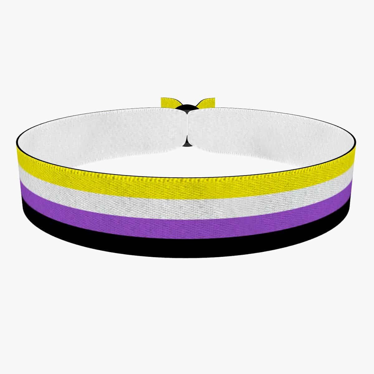 Non Binary - Flagge Stoffarmband Satin-Armband Handgemacht, Bunt, Unisex, Lgbtq+ Pride Armband Lgbtq Non Binary - Flagge Stoffarmband Satin-Armband Handgemacht, Bunt, Unisex, Lgbtq+ Pride Armband Lgbtq von druckpalast
