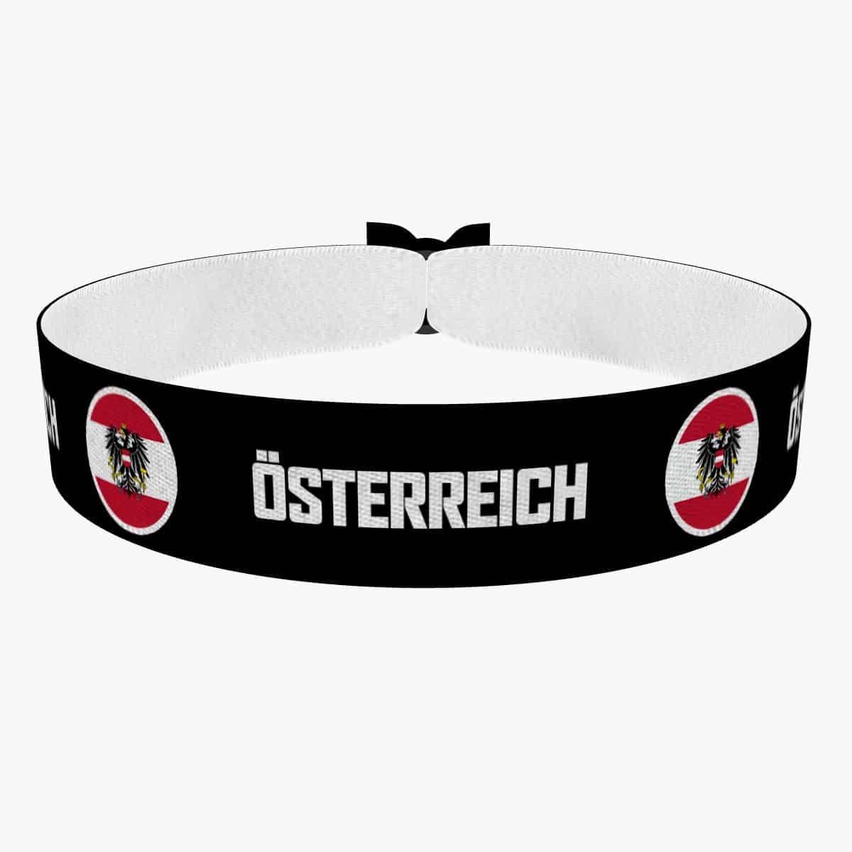 Österreich Runde Flaggen Stoffarmband - Handgefertigtes Unisex Armband Für Reisefans Und Patrioten Reise Souvenir Österreich Runde Flaggen Stoffarmband - Handgefertigtes Unisex Armband Für Reisefans Und Patrioten Reise Souvenir von druckpalast