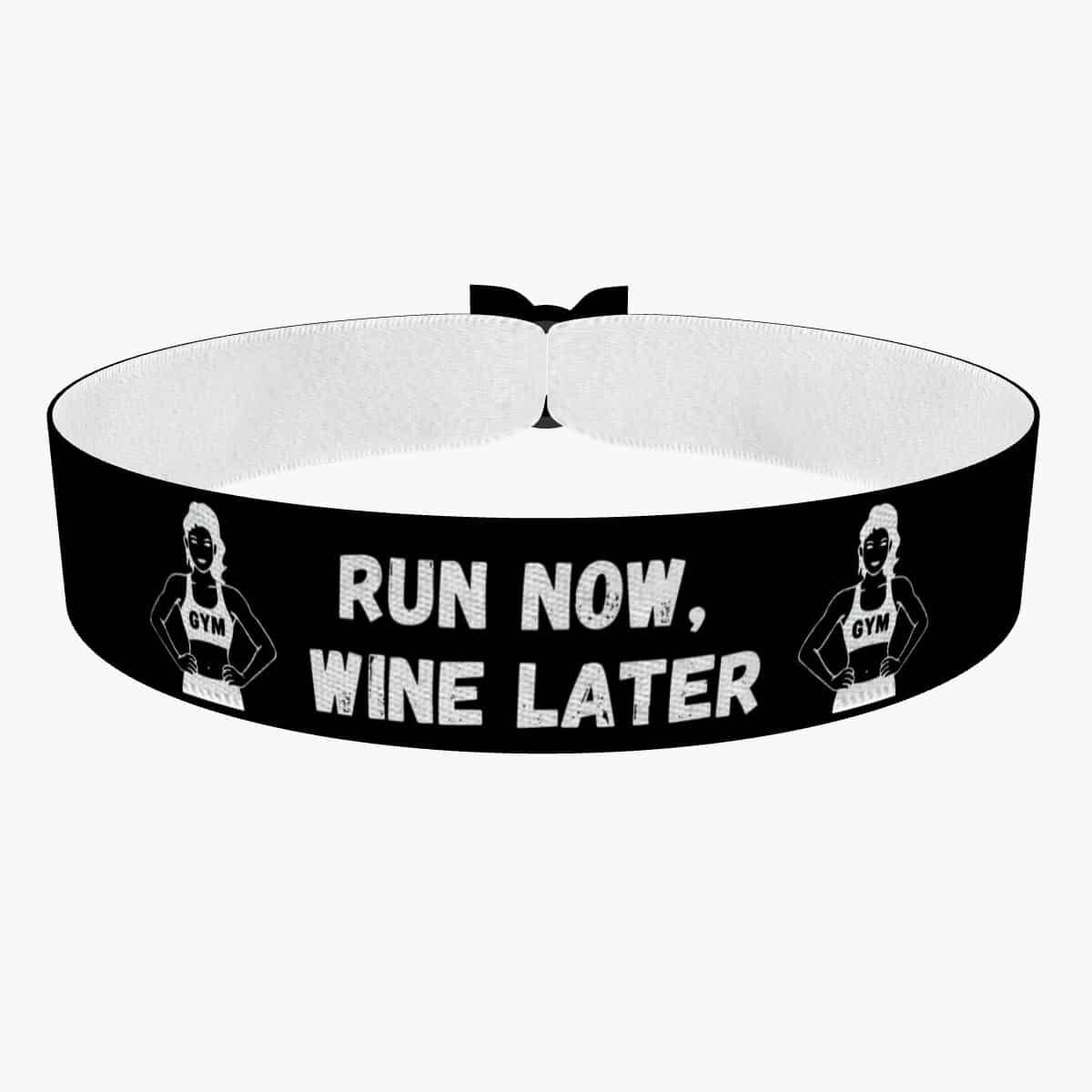 stoffarmband Run Now Wine Later Für Fitnessliebhaber - Motivationsarmband Sport Und Freizeit Armband stoffarmband Run Now Wine Later Für Fitnessliebhaber - Motivationsarmband Sport Und Freizeit Armband von druckpalast