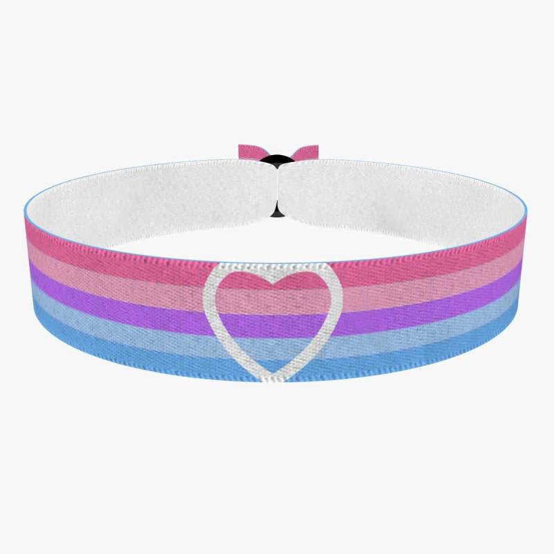 xenogender - Heart Stoffarmband | Handgefertigtes Lgbtq Armband Für Stolz Und Vielfalt Pride von druckpalast