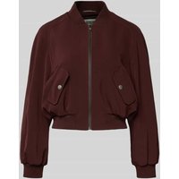 Drykorn Blazer mit Reißverschluss Modell 'MARHAM' in Bordeaux, Größe 40 von drykorn