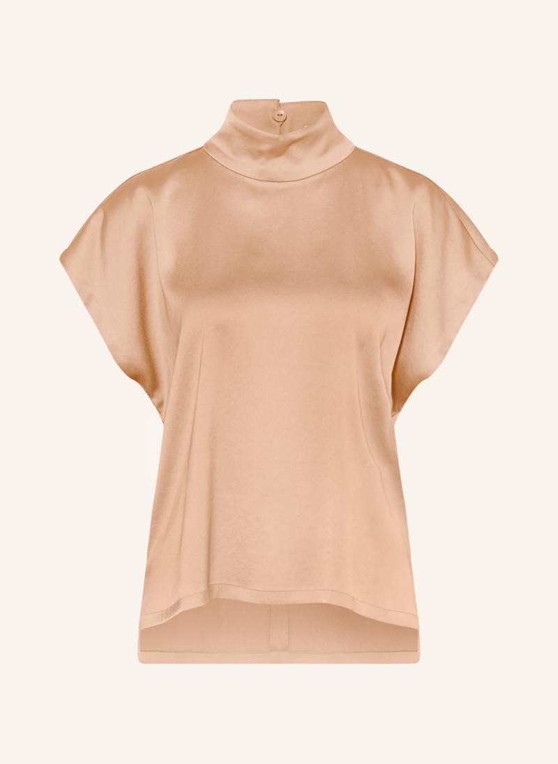 Drykorn Blusenshirt Alaria_1 Aus Satin braun von drykorn