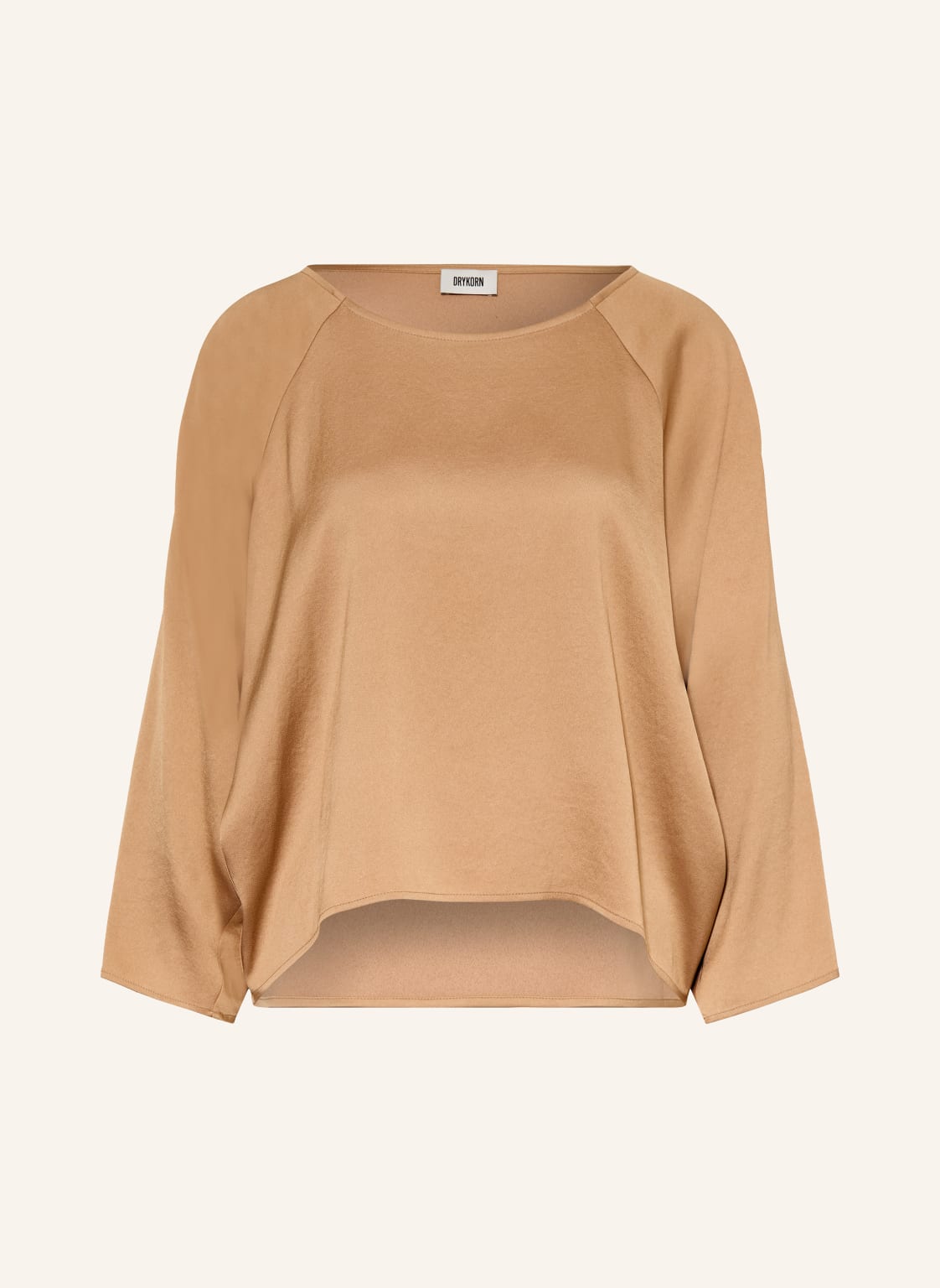 Drykorn Blusenshirt Nialini Aus Satin braun von drykorn