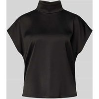 Drykorn Blusenshirt mit Stehkragen Modell 'ALARIA' in Dunkelbraun Melange, Größe 42 von drykorn