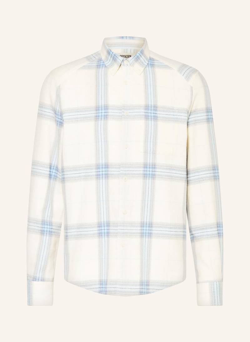 Drykorn Flanellhemd Liet Regular Fit blau von drykorn