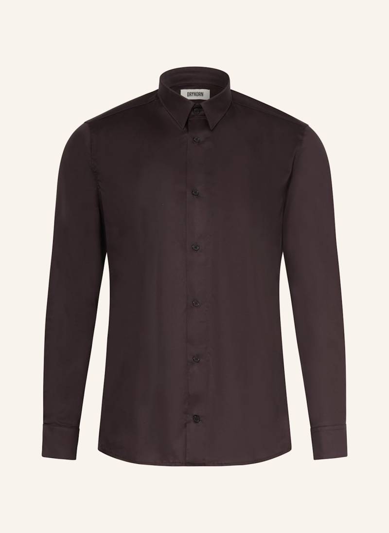 Drykorn Hemd Daneel Slim Fit braun von drykorn