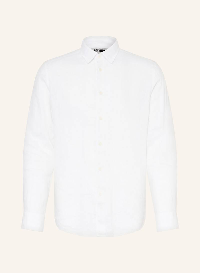 Drykorn Hemd Ramis Regular Fit Aus Leinen weiss von drykorn