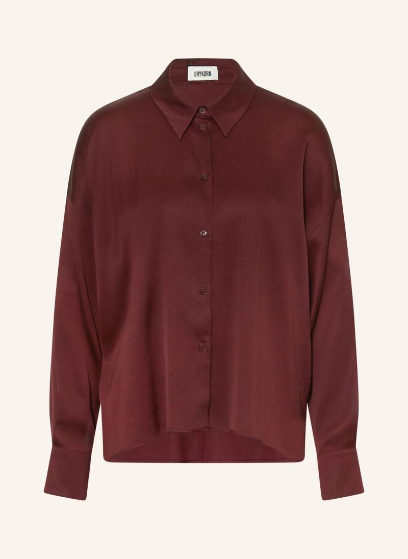 Drykorn Hemdbluse Cloelia Aus Satin rot von drykorn