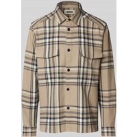 Drykorn Hemdjacke mit Knopfleiste in Mittelbraun, Größe XL Drykorn Hemdjacke mit Knopfleiste in Mittelbraun, Größe XL von drykorn