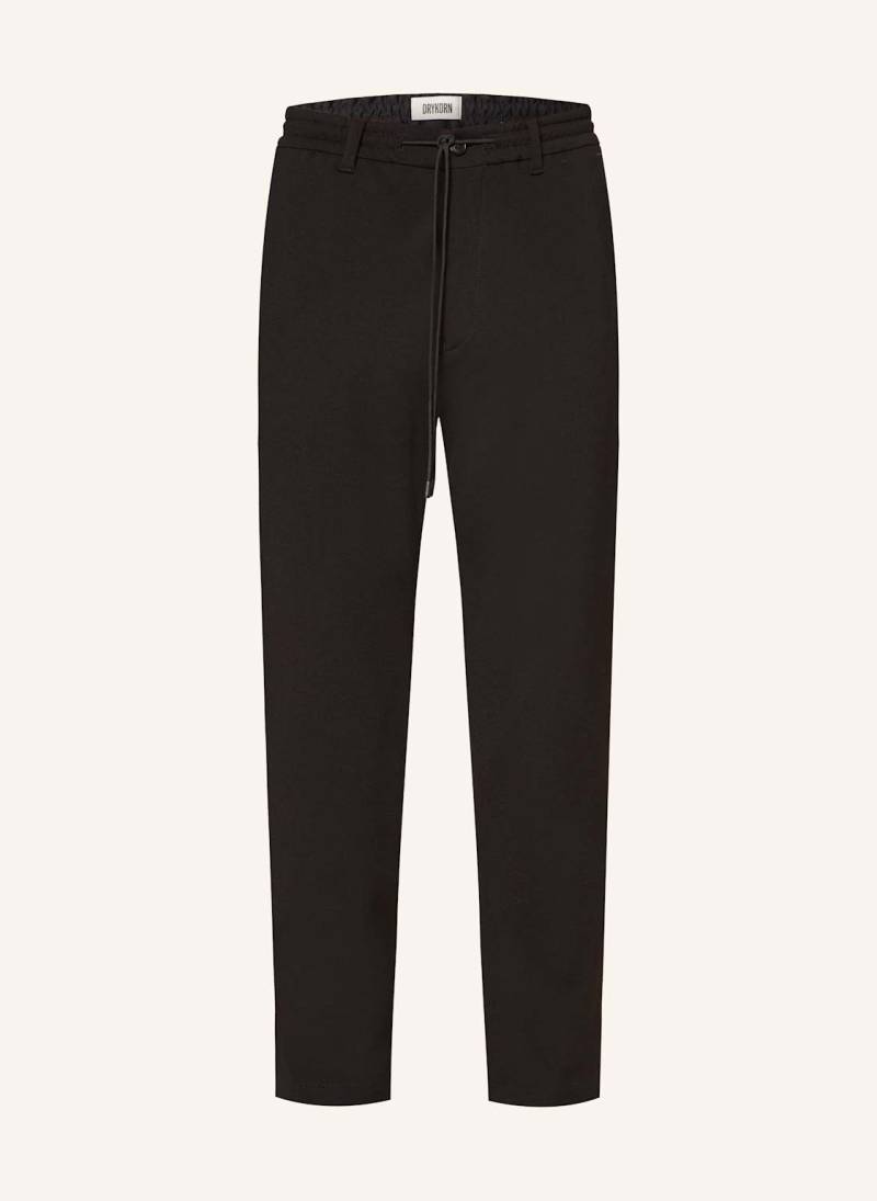Drykorn Jerseyhose Deger Im Jogging-Stil Slim Fit schwarz von drykorn