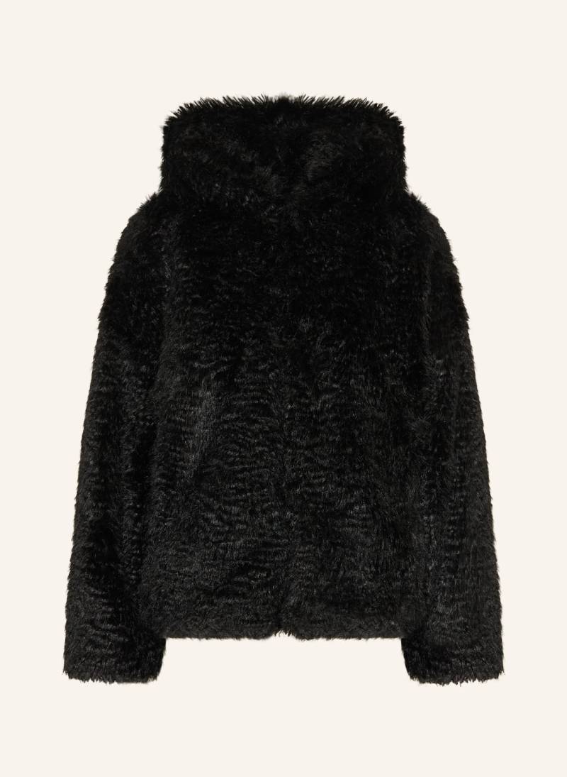 Drykorn Kunstfell-Jacke Emneth schwarz von drykorn