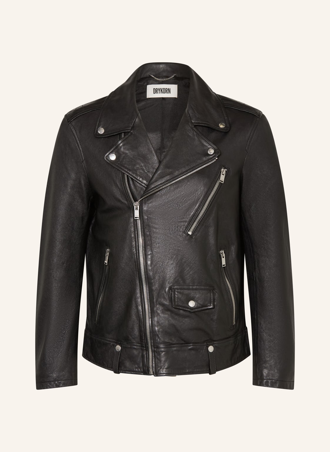 Drykorn Lederjacke Mik schwarz von drykorn