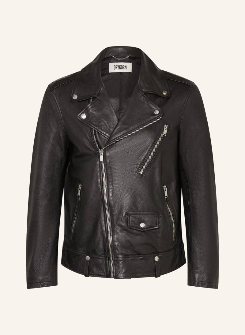 Drykorn Lederjacke Mik schwarz von drykorn