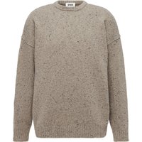 Drykorn Melierter Pullover aus einem Woll-Mix mit O-Neck in XXL von drykorn