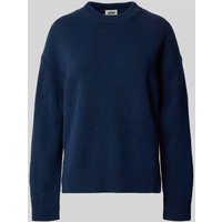 Drykorn Oversized Strickpullover mit gerippten Abschlüssen in Dunkelblau, Größe XS von drykorn