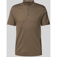 Drykorn Poloshirt in unifarbenem Design Modell 'Louis' in Oliv, Größe XL von drykorn