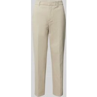 Drykorn Regular Fit Anzughose mit Bügelfalten in Beige, Größe 32/34 von drykorn