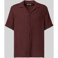 Drykorn Regular Fit Freizeithemd mit 1/2-Arm Modell 'BIJAN' in Dunkelrot, Größe L von drykorn