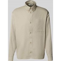 Drykorn Regular Fit Freizeithemd mit Button-Down-Kragen Modell 'FENRIC' in Sand, Größe XXL von drykorn